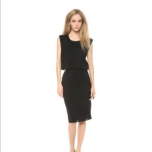 Helmut Lang Black Square Cut Out Dress